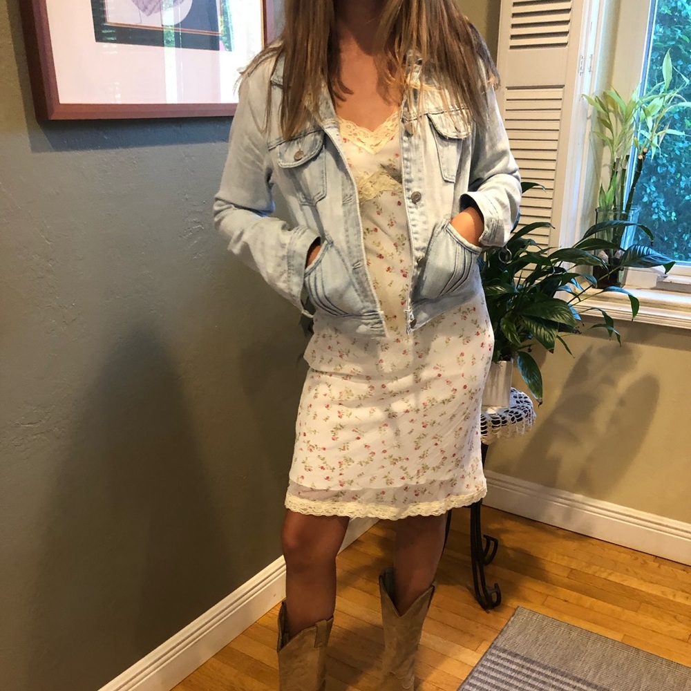 Gap blue denim washed jacket